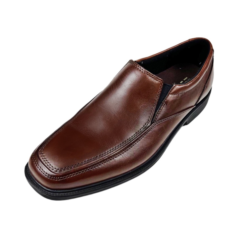 Bostonian Mens Brown Leather Slip On Loafers Size 9